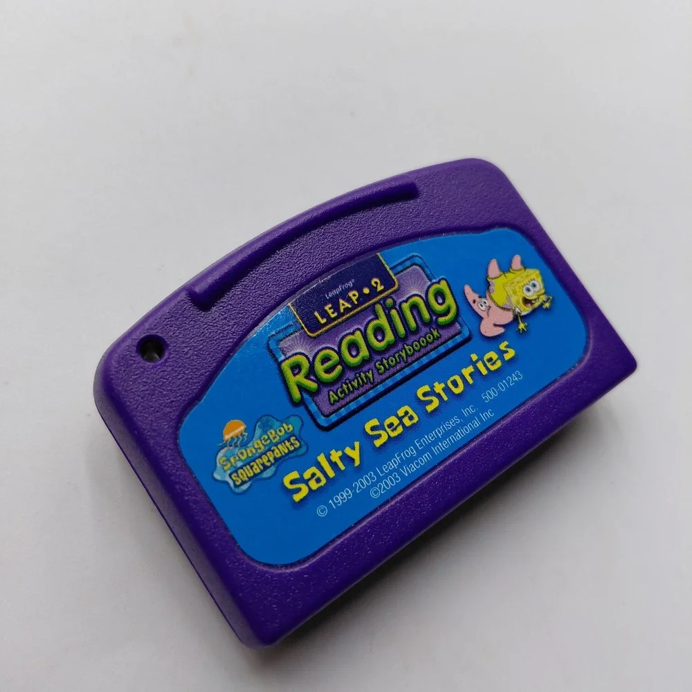 LeapFrog LeapPad SpongeBob SquarePants Salty Sea Stories Reading Game Cartridge
